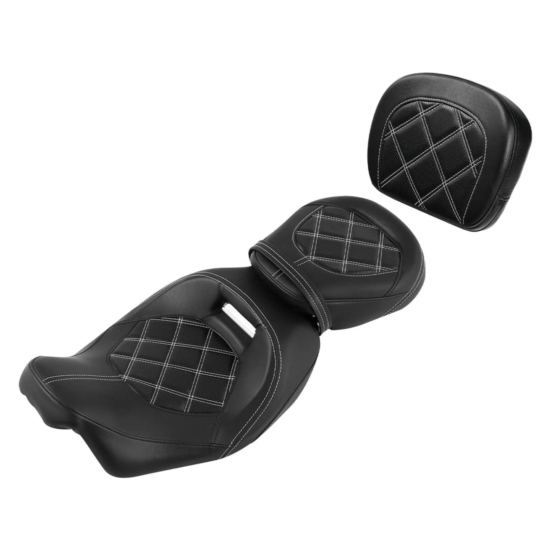 Low Profile Driver Passenger Seats & Pad Fit For Harley Touring Road Glide 09-23