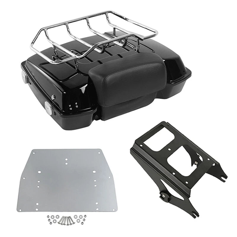 Razor Trunk Rack Backrest Plate Fit For Harley Touring Road King 2009-2013