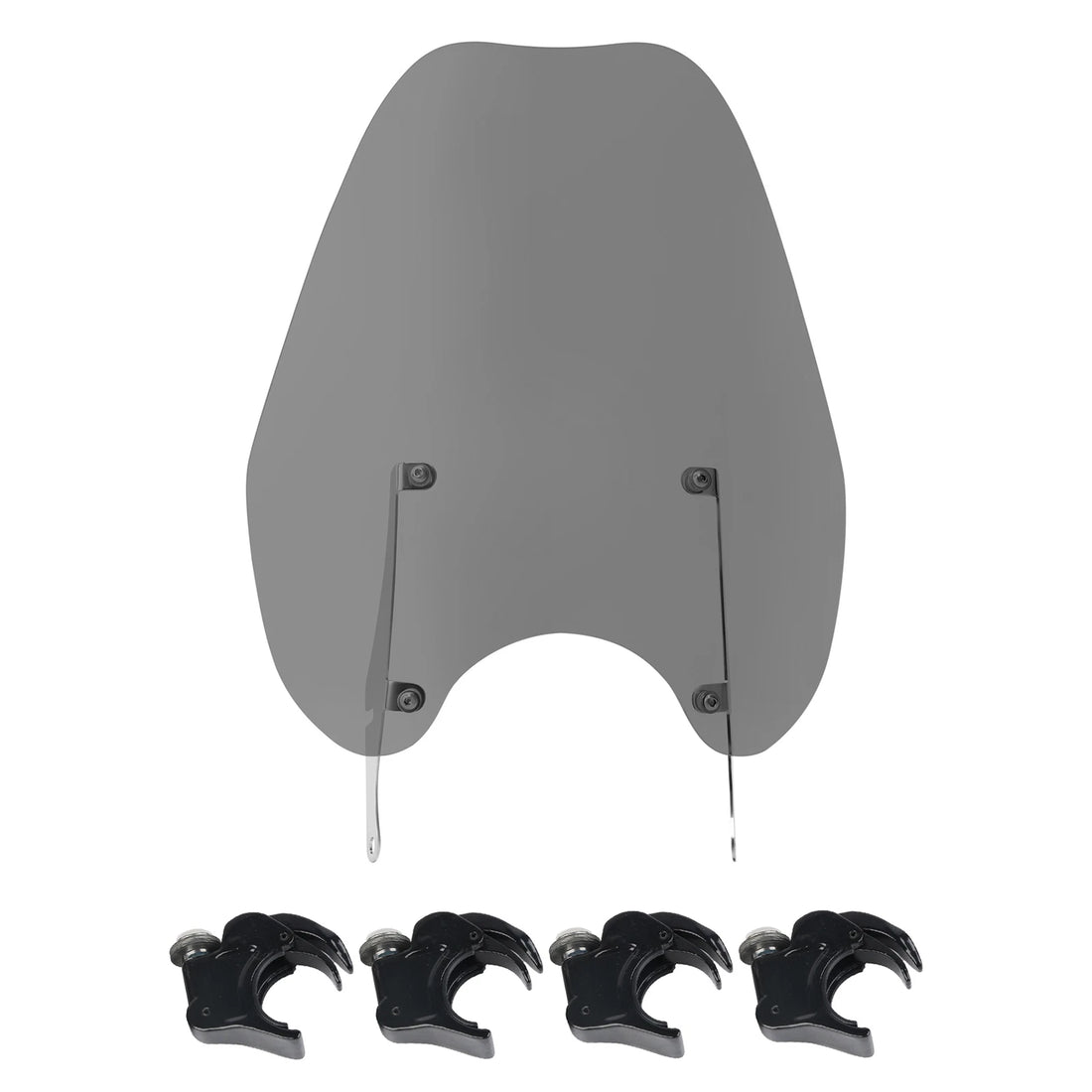 Smoke Windshield 39mm Quick-Release Clamps Fit For Harley Sportster XL 1988-2022