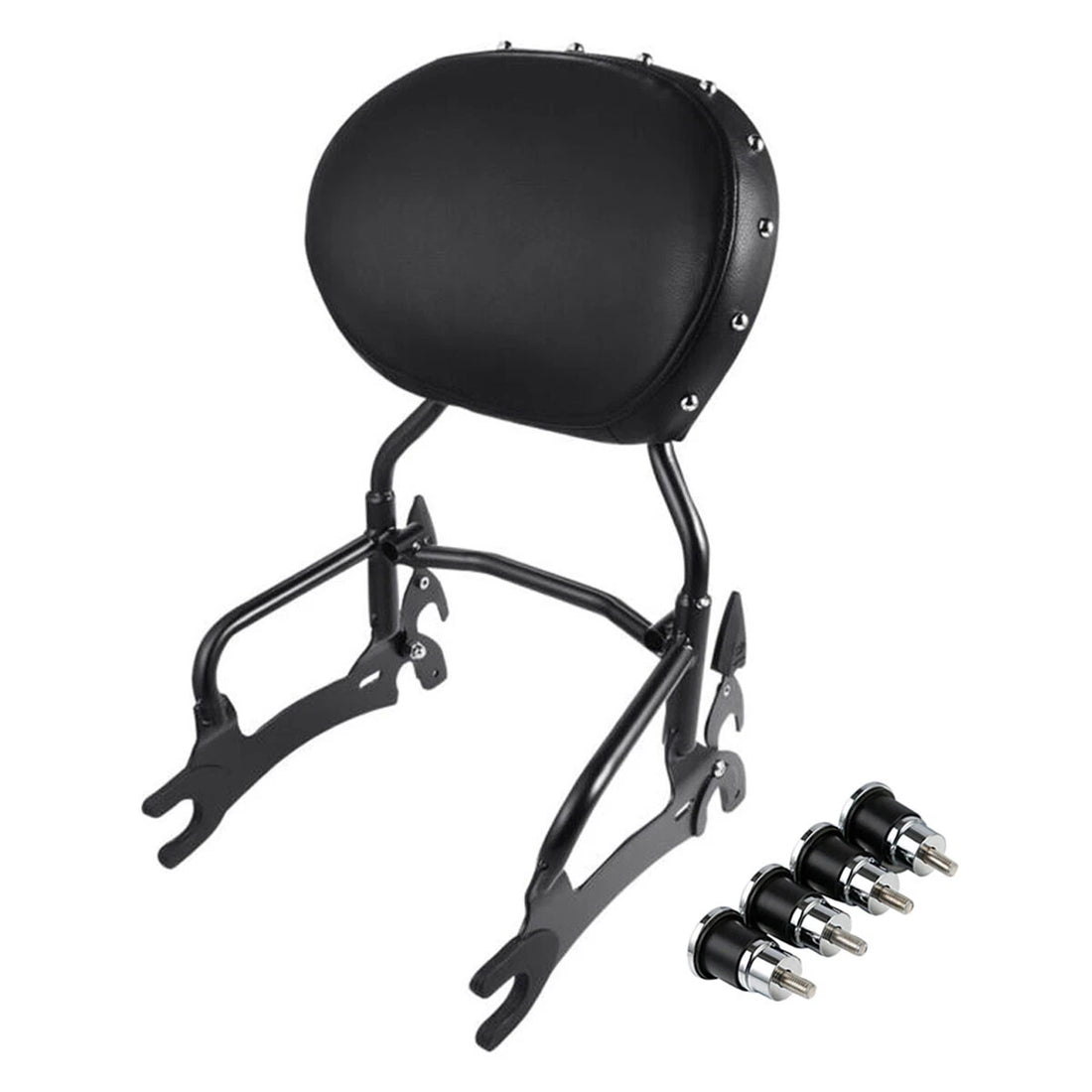 Black 12" Backrest Sissy Bar Spools Fit For Indian Springfield Dark Horse 14-22