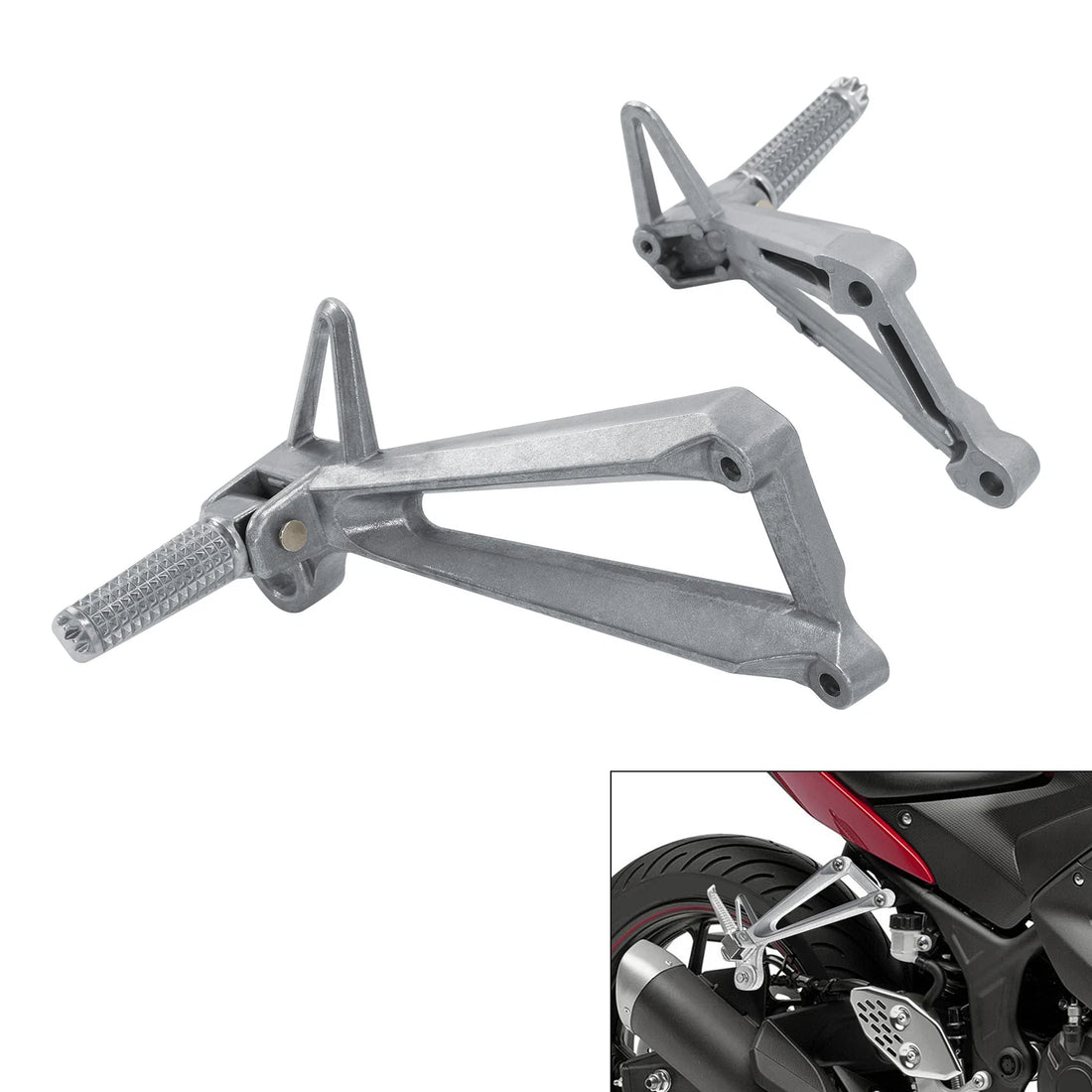 Rear Passenger Footpegs Bracket Fit For Yamaha Yzf R3 15-25 MT-03 16-25