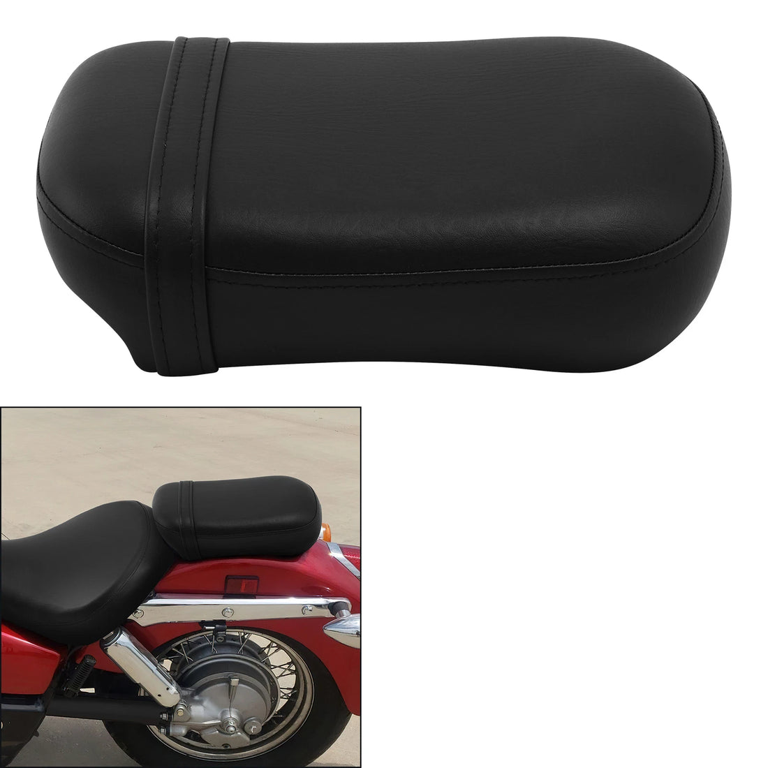 Rear Passenger Seat Fit For Honda VT750C Shadow Aero 2004-2024 2005 2006 Black