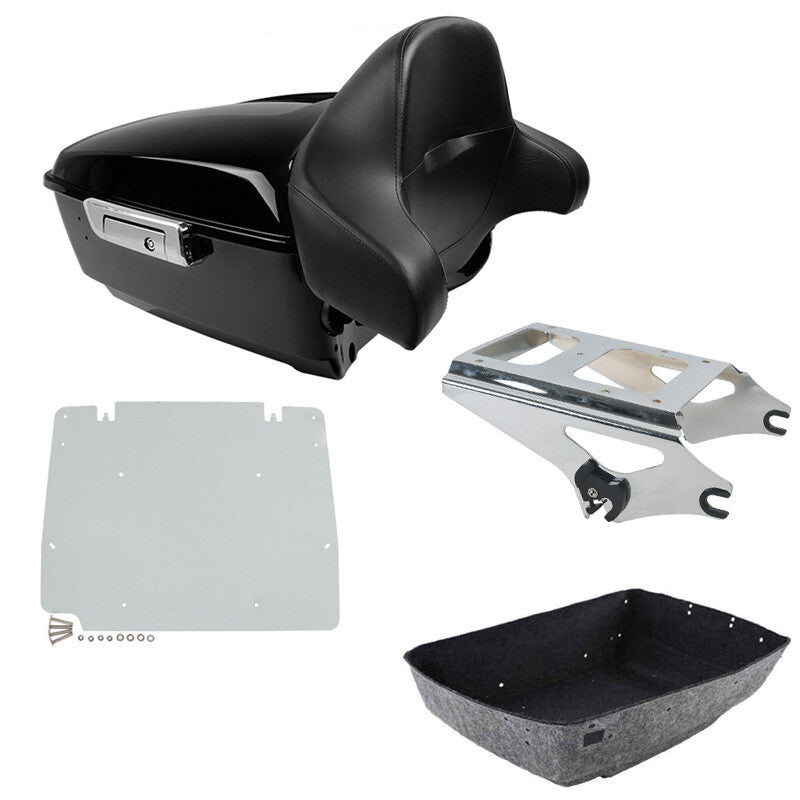 King Trunk Backrest Mount Rack Base Plate Fit For Harley Touring 09-13