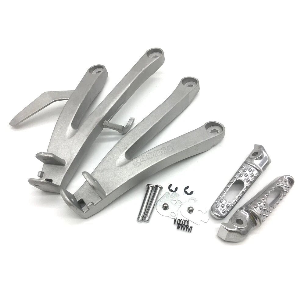 New Honda CBR600RR F5 Silver Rear Passenger Foot Pegs Bracket Fit For 2007-2023