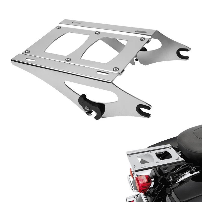 Detachable 2 Up Mount Luggage Rack Fit For Harley Touring Street Glide 2014-2026
