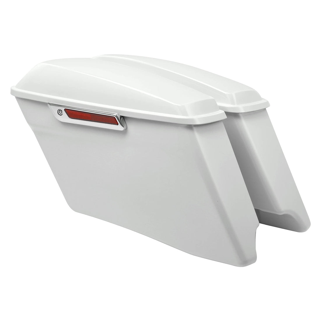 4" Stretched Saddlebags Fit For Harley Street Glide 14-24 Bonneville salt pearl