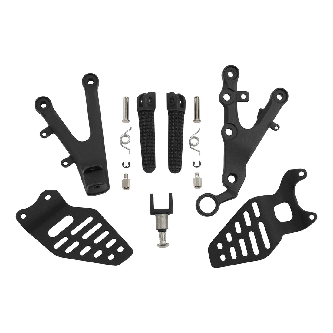 Front Rider Driver Footpegs Footrest Bracket Fit For Yamaha Yzf R6 YZFR6 2006-16