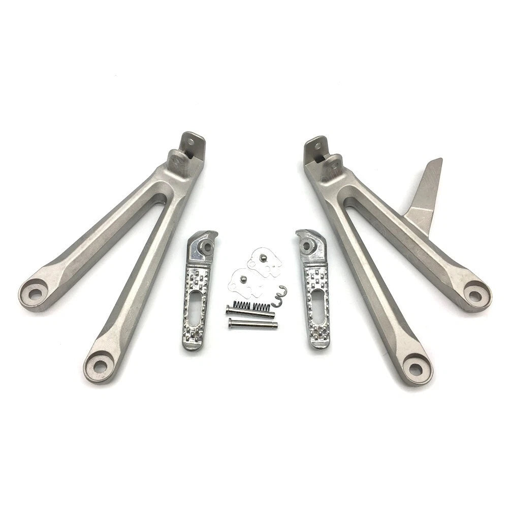 Silver Passenger Rear Foot Peg Bracket Fit for Honda CBR600RR 2005 2006