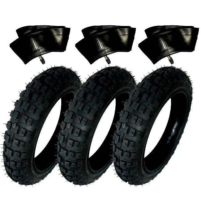 HD 3) Tires And 3) Tubes Straight Stem Size 2.50-10 2.50X10 For Honda CRF50F 10"