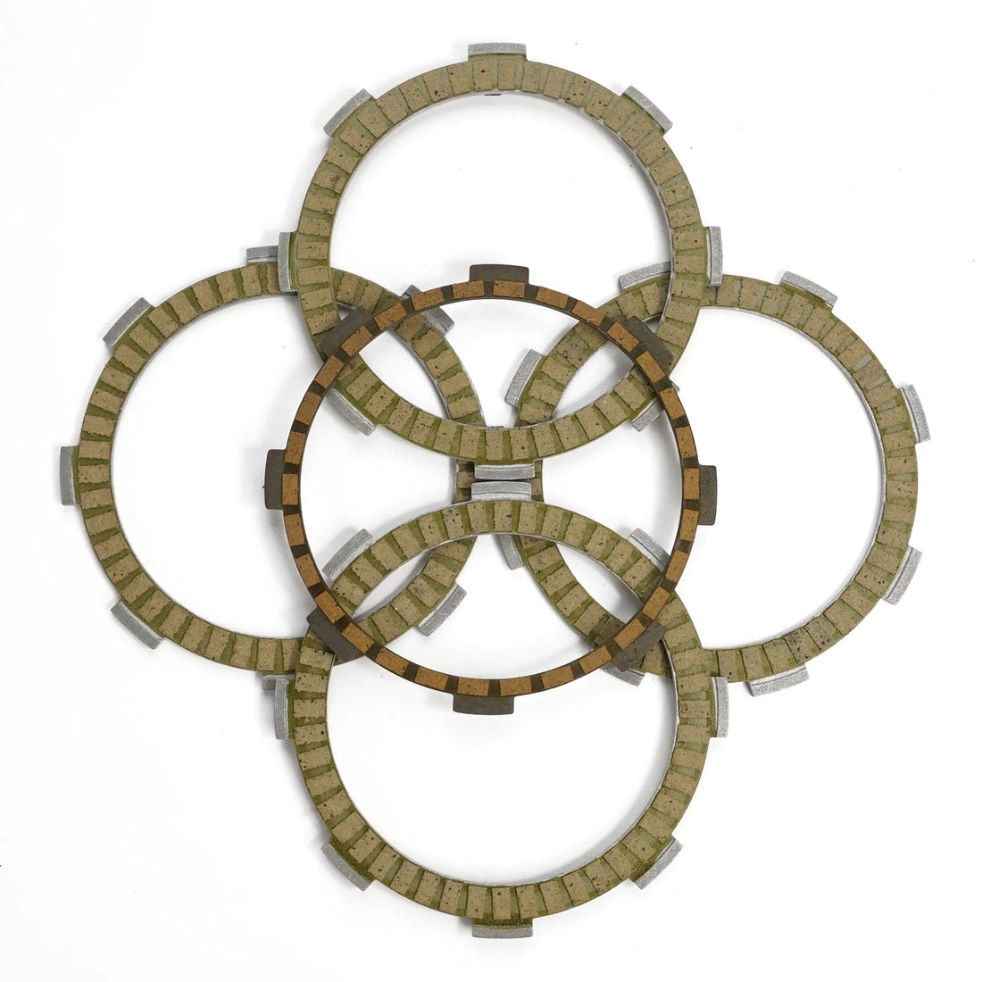 4+1 Pcs Fibrous Clutch Discs Plates For Kawasaki D-Tracker125 10-15 KLX125 10-16