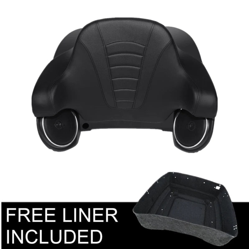 King Trunk Luggage Backrest Pad Speakers Fit For Harley Touring Models 2014-2026