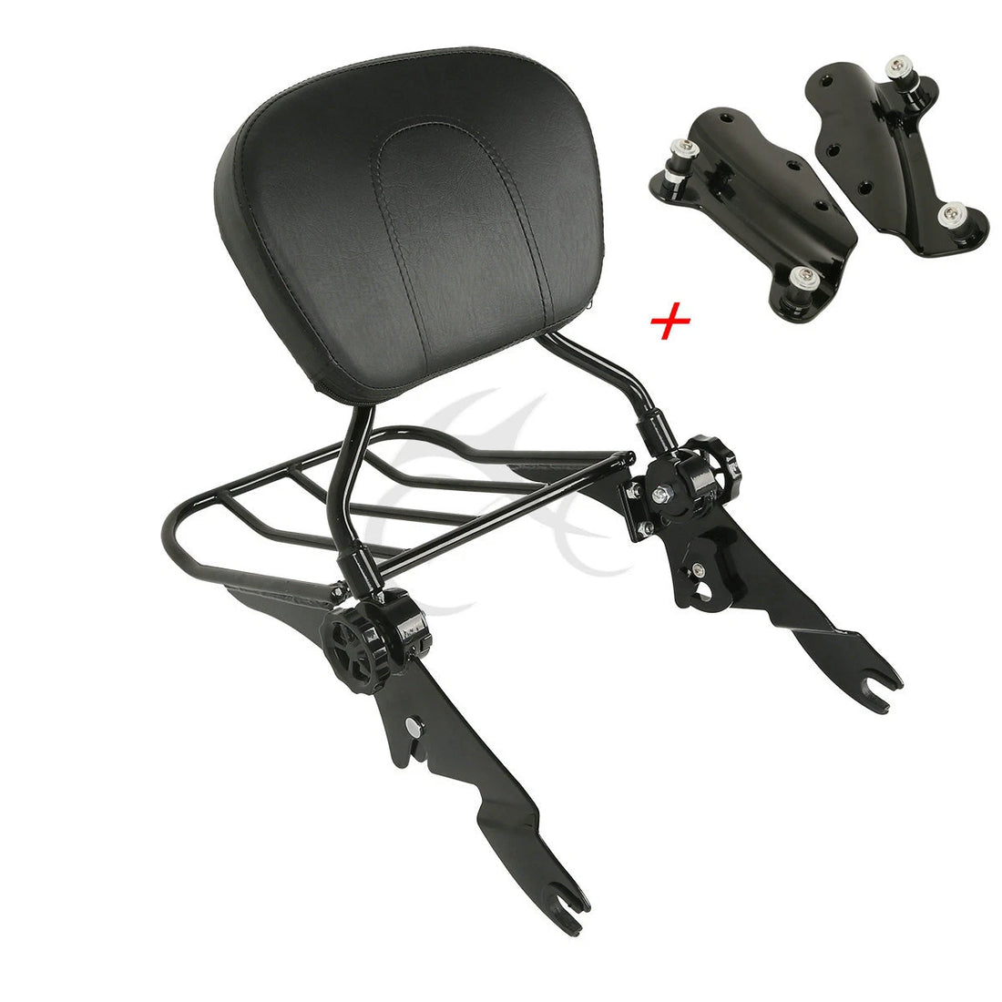 Detachable Backrest Sissy Bar Rack Docking Kit Fit For Harley Touring 2009-2013