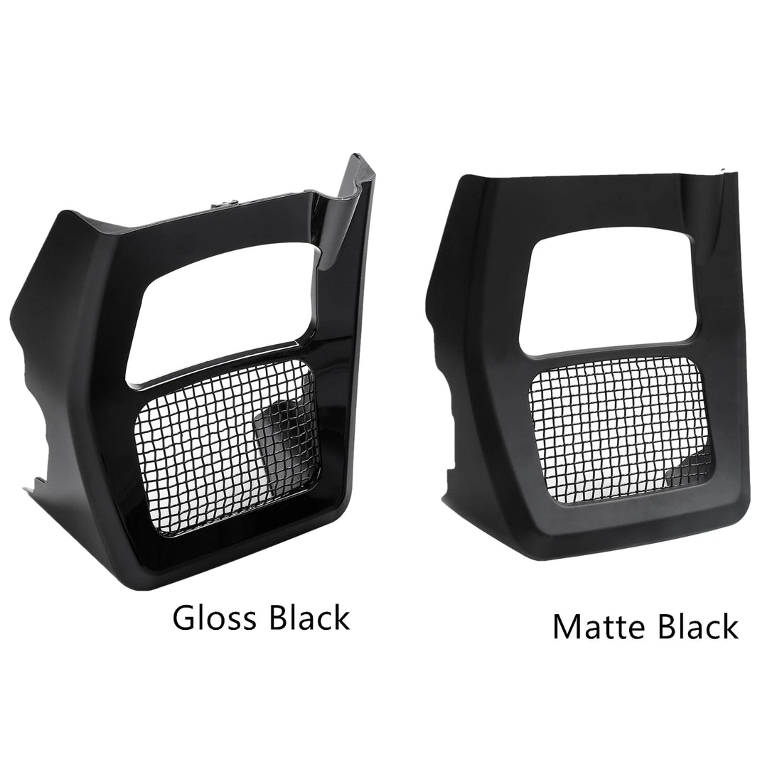 Black Fairing Spoilers Radiator Cover Fit For Harley Road King Glide 2017-2022