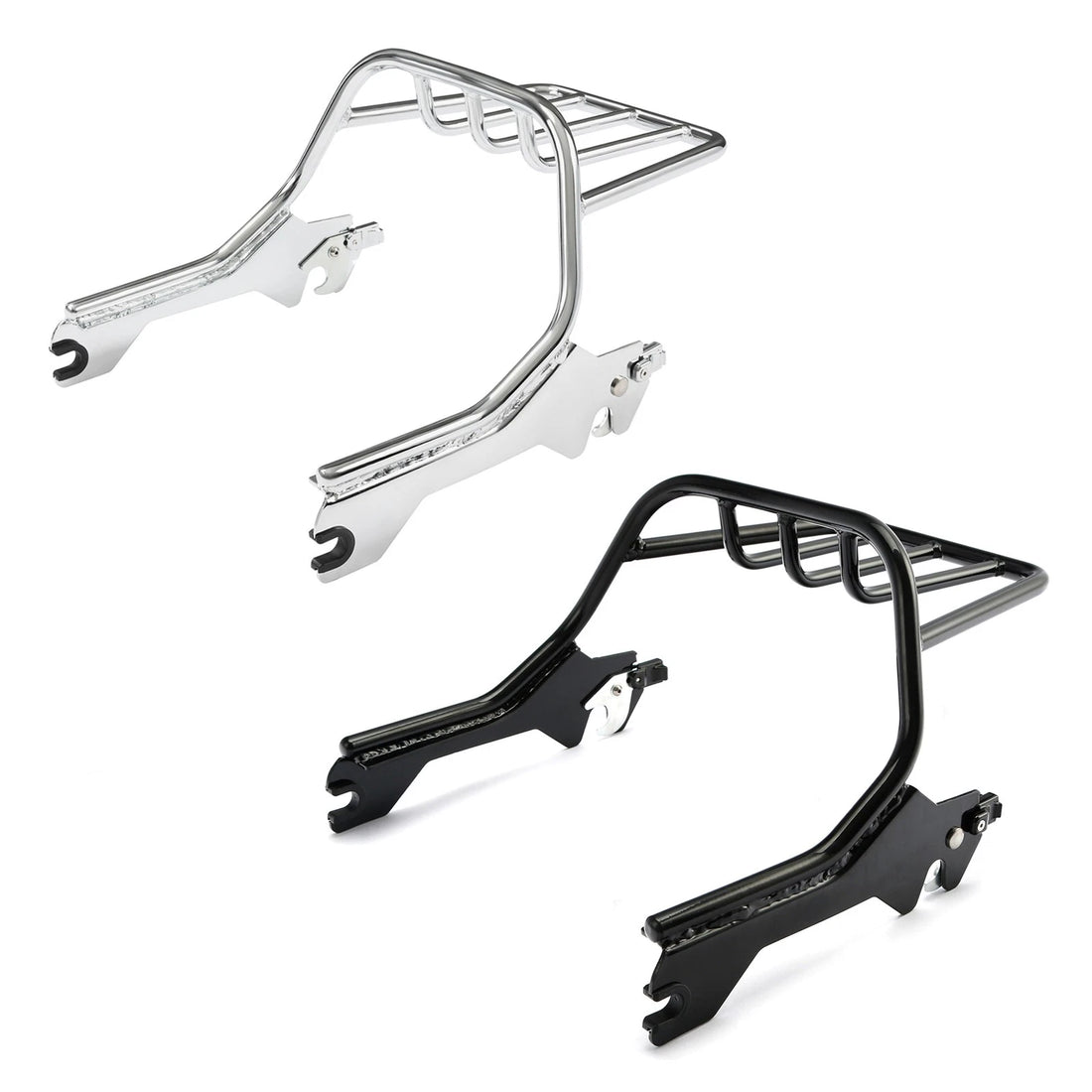 Two-Up Luggage Rack Fit For Harley Fat Boy Flfb Flfbs 2018-2026 25 Black/Chrome