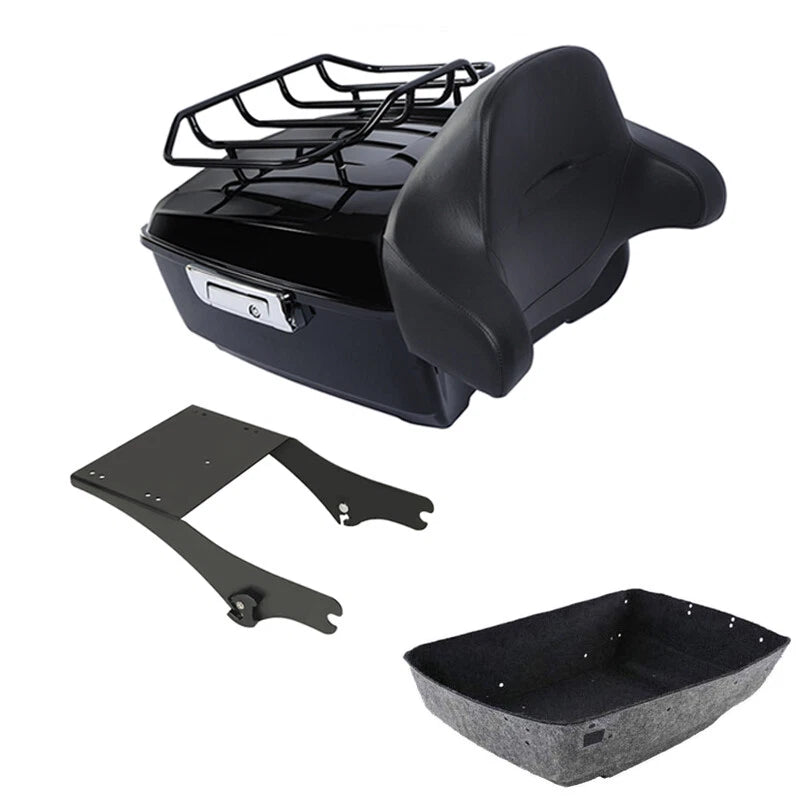 King Trunk Pad Mount Rack Fit For Harley Touring Fltr Flht 1997-08