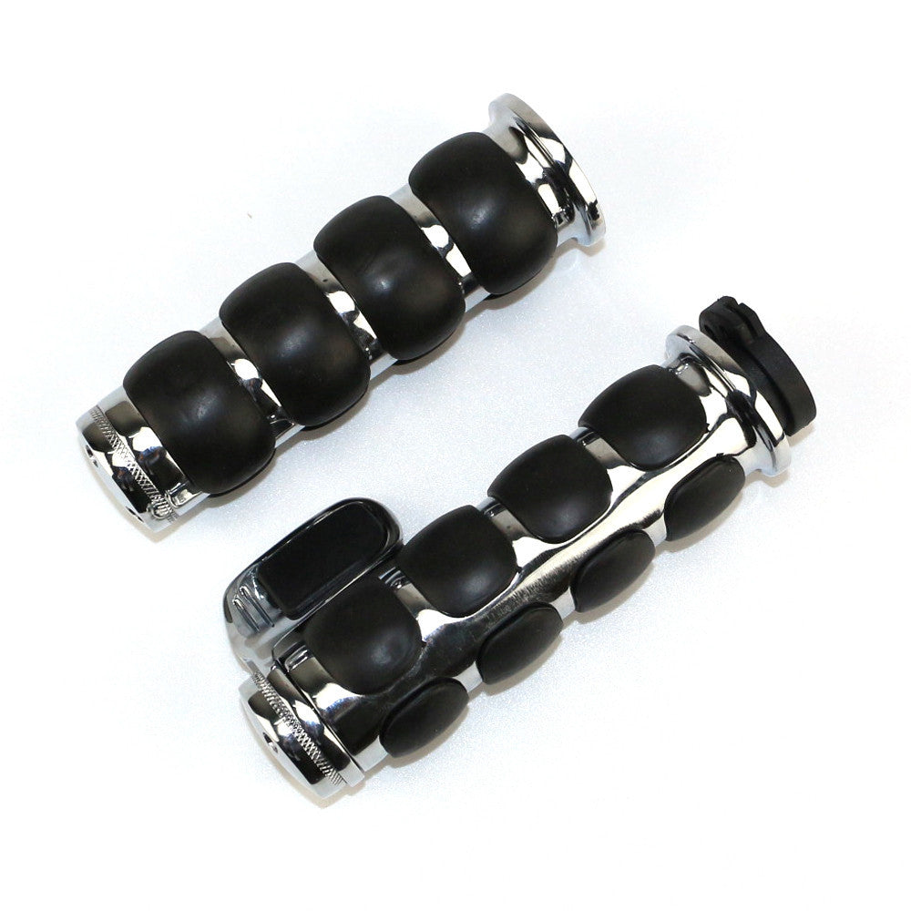 1 inch Handle Grips With Throttle Boss For Honda Kawasaki Yamaha Suzuki