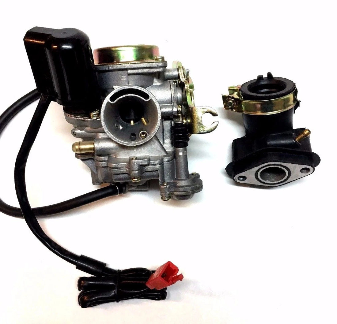 Performance 20MM Seaseng 50CC 50 Carburetor & Intake Manifold Boot Scooter Moped