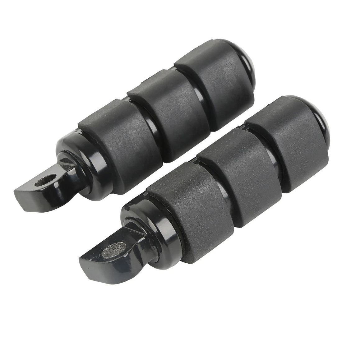 Black Foot Pegs Footpegs Footrests Fit For Harley Touring Softail Fxst Dyna Fxwg