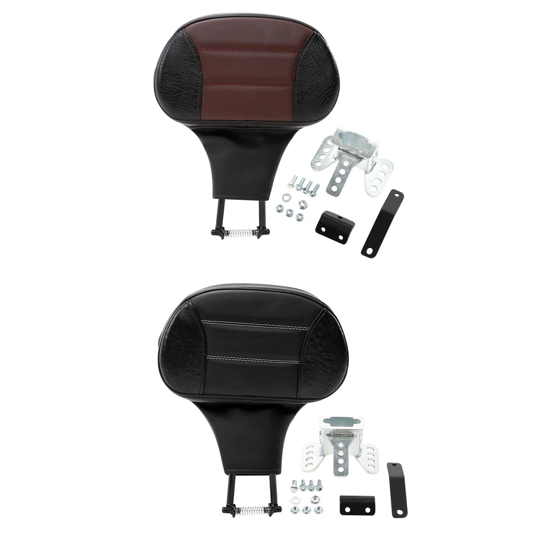 Driver Rider Backrest Pad Fit For Harley Touring CVO Road Glide Freewheeler FLRT