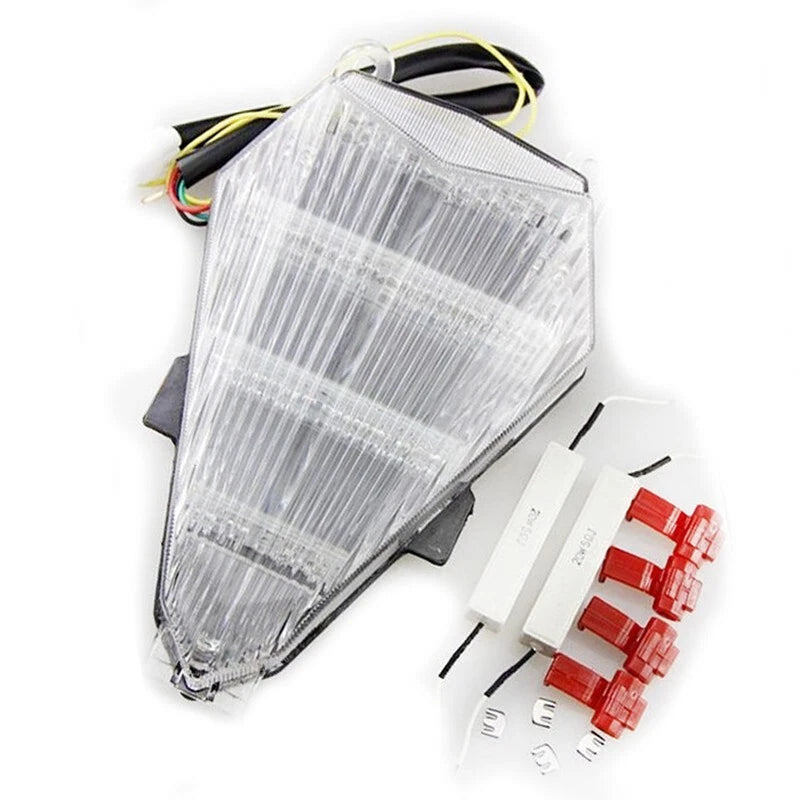 LED Brake Tail Light Clear Integrated Turn Signal For Yamaha Yzf R6 2006-2016 15