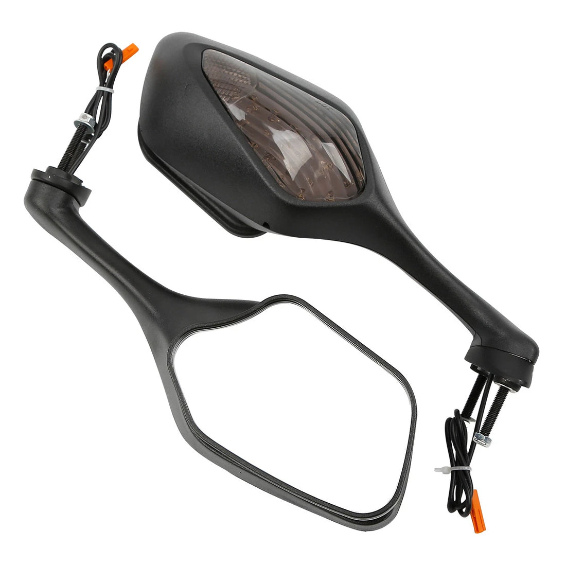 Black Rear View Mirrors LED Turn Signal For Honda CBR1000RR CBR1000 RR 2008-2016
