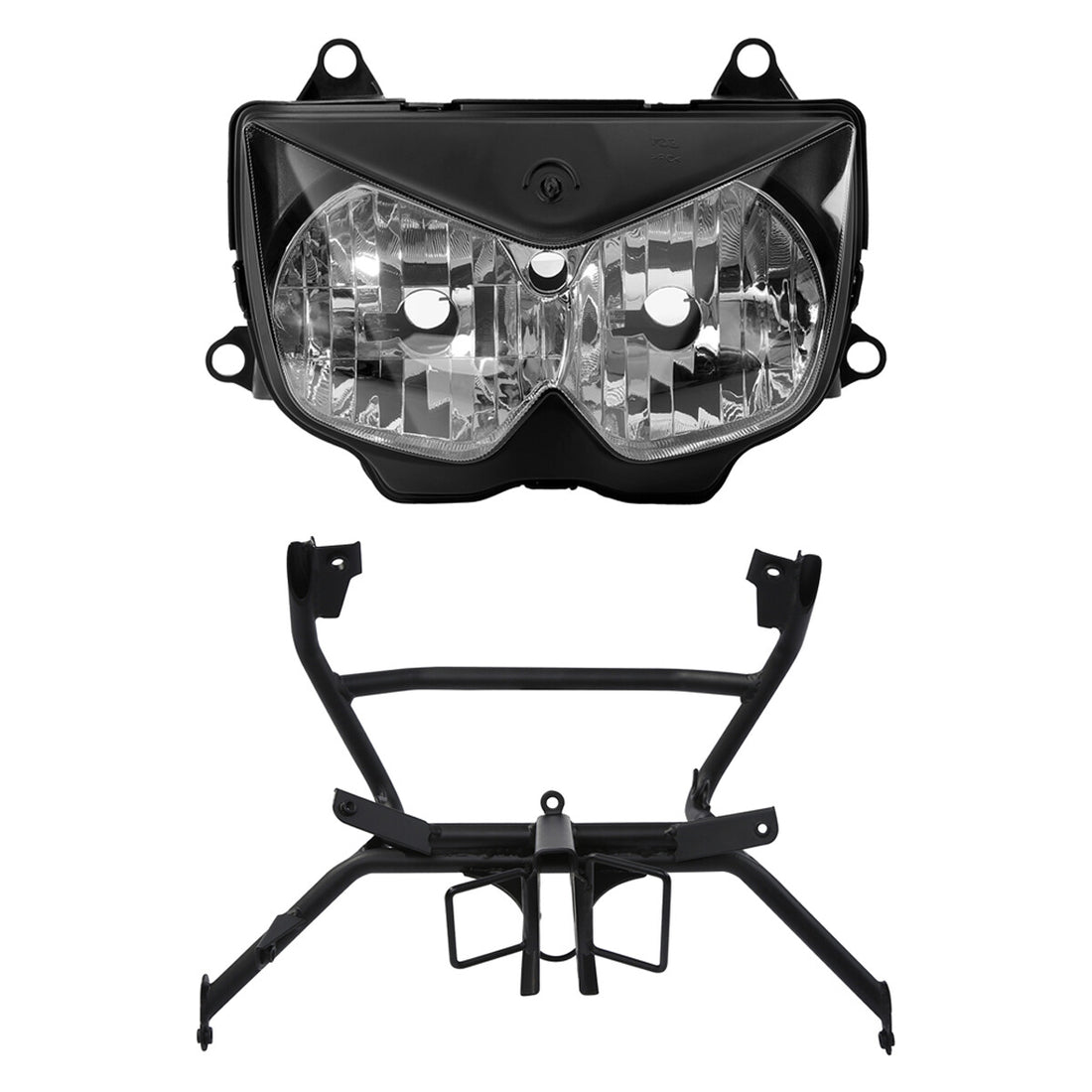 Headlight Assembly & Fairing Stay Bracket Fit For Kawasaki Ninja 250R 2008-2012
