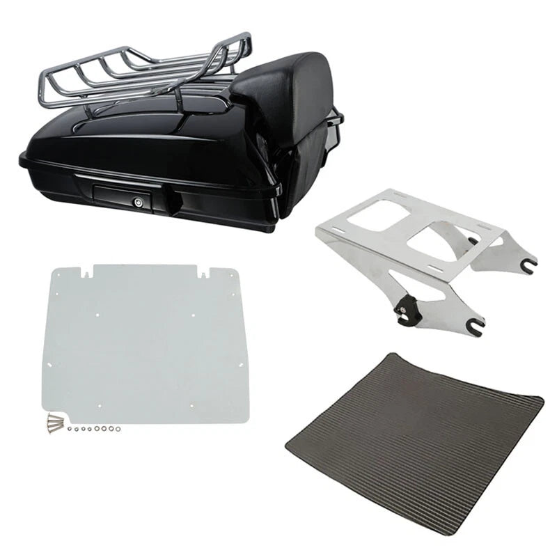 Razor Trunk Backrest Mount Plate Fit For Harley Touring Road King Glide 2014-26