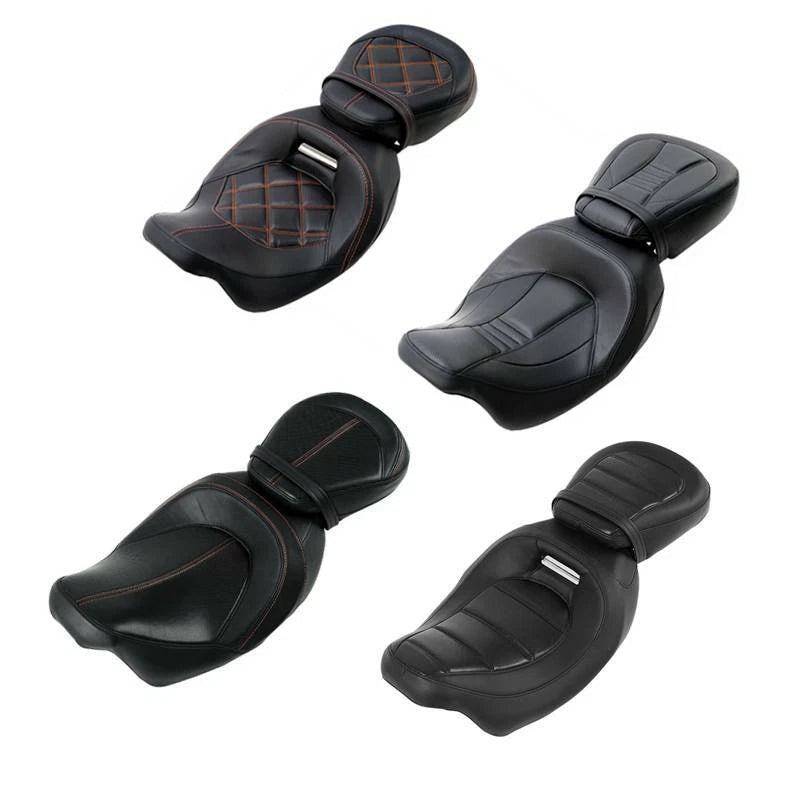 Driver & Passenger Seat Fit For Harley Touring Road King Street Glide 2009-2023