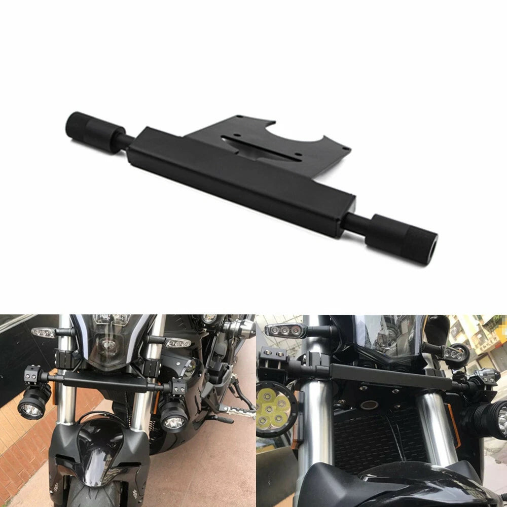Black Head Fog Spot Light Mounting Bracket Adapter For Benelli 502C Leoncino 250