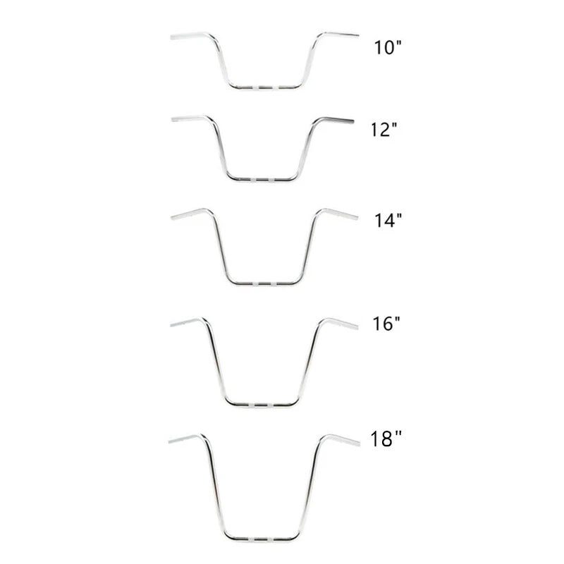 Chrome 10"/12"/14"/16"/18" Ape Hanger 1" Handlebar Fit For Harley Softail Flst