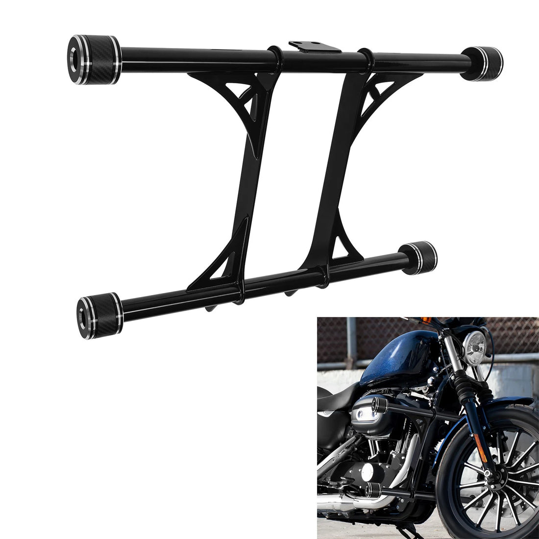 Front Engine Guard Crash Bar Fit For Harley Sportster 883 1200 XL 2004-2022