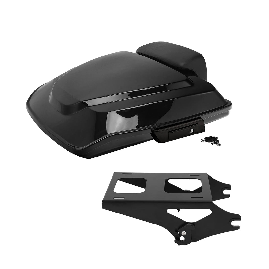 Razor Trunk w/ Pad + Mount Rack Fit For Harley Touring Road Glide 2014-2025