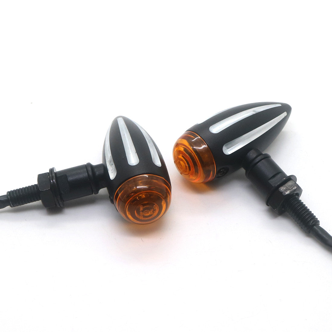 Motorcycle Black CNC Edge Cut Turn Signal Light For Harley Honda Yamaha Suzuki
