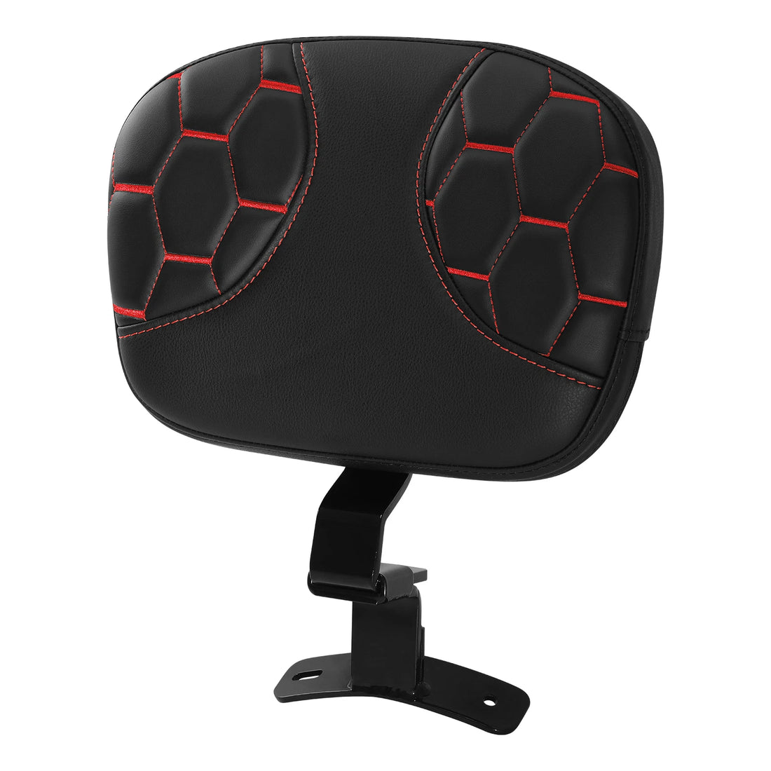 Driver Rider Backrest Pad Fit For Harley Electra Street Glide 2009-23 Black+Red