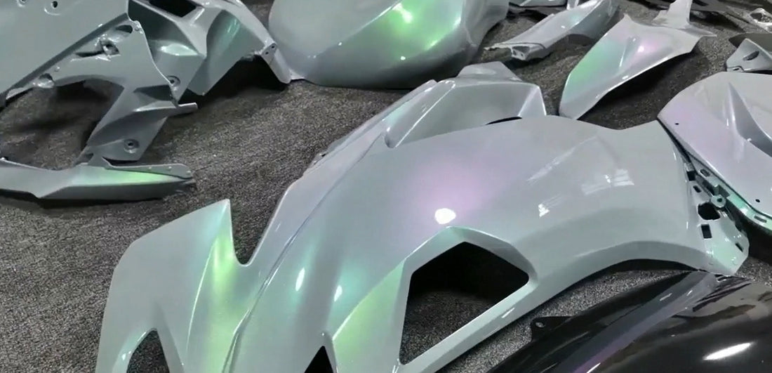 Chameleon Gray Green Fairing Kit +Tank +Bolts For Kawasaki Ninja ZX6R 2019-2023