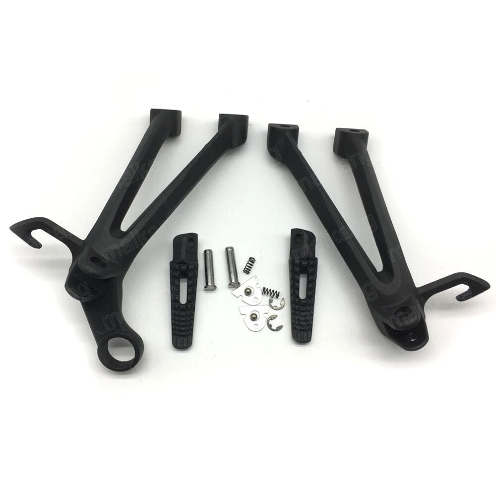 Black Passenger Rear Foot Peg Bracket Fit for Suzuki GSXR600 GSXR750 2008-2010