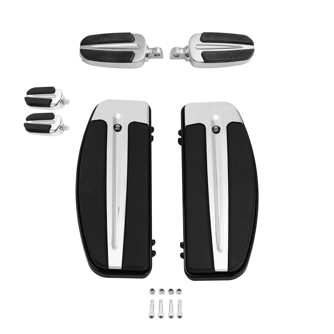 Rider Floorboards Kit Footpegs Shifter Pegs Fit For Harley Softail FL 1986-2017