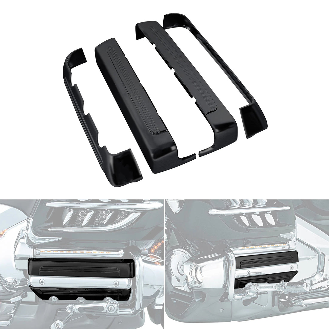Black Lighting Valve Cover Fit For Honda Goldwing GL1800 & F6B 01-17 Valkyrie