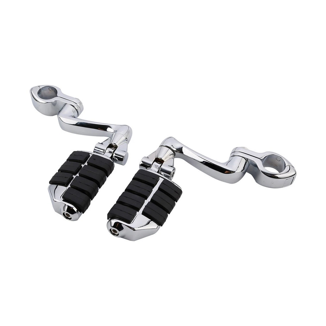 Highway Foot Pegs 1 1/4" Engine Guard Clamps Fit For Harley Touring Softail Dyna
