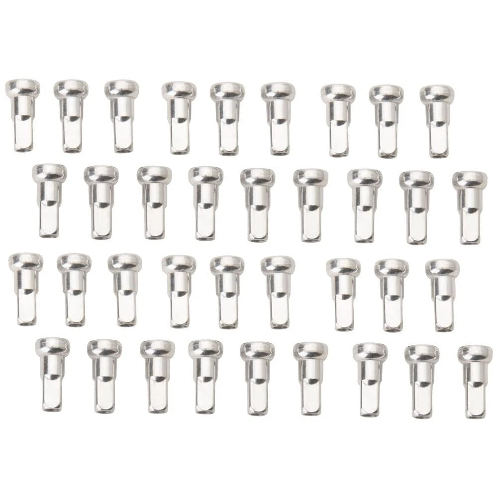 Tusk NPK-Q3-SL19e9-790ea6 Impact Wheel Replacement Spoke Nipple Kit Front Silver