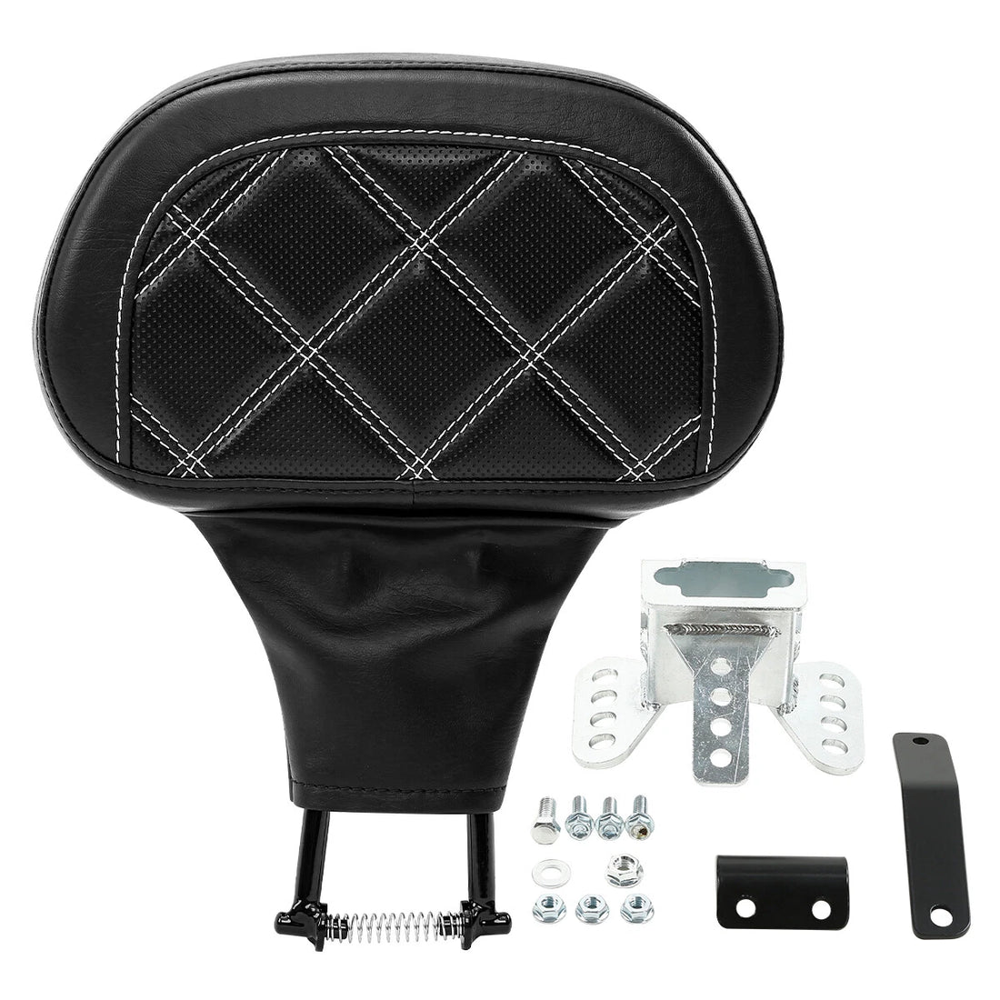 Black Driver Backrest Pad Fit For Harley Road Electra Street Glide Flhx 88-2023