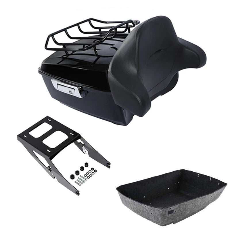 King Trunk Backrest Luggage Rack Mount Fit For Harley Sport Glide 2018-2021