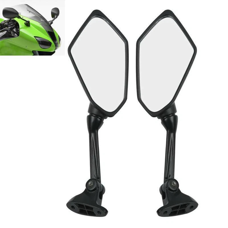 Rear View Mirrors Fit For Kawasaki Ninja ZX6R ZX-6R ZX 6R 2009-2012 2010 2000 11