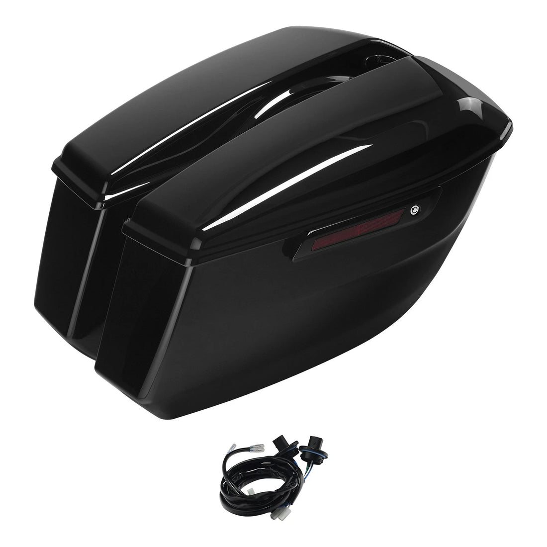 Hard Saddlebags Fit For Harley Cvo Street Road Glide Fltrxse 23-2025 Vivid Black