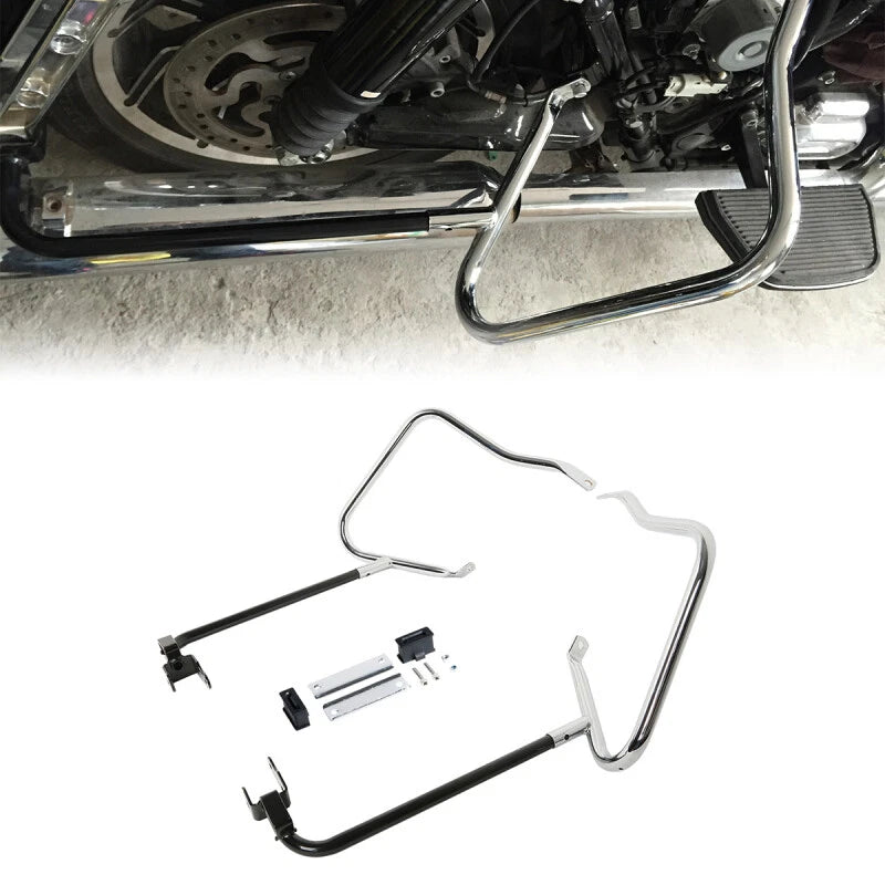 Saddlebag Bracket Guard Crash Bar Fit For Harley Davidson Street Glide 2014-2023