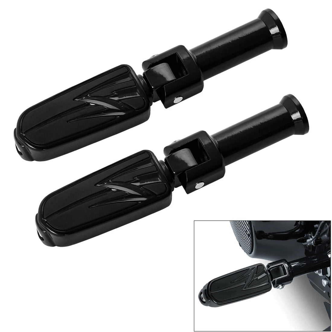 Rear Passenger Foot Pegs Footrests Fit For Harley Softail Low Rider 2018-2025