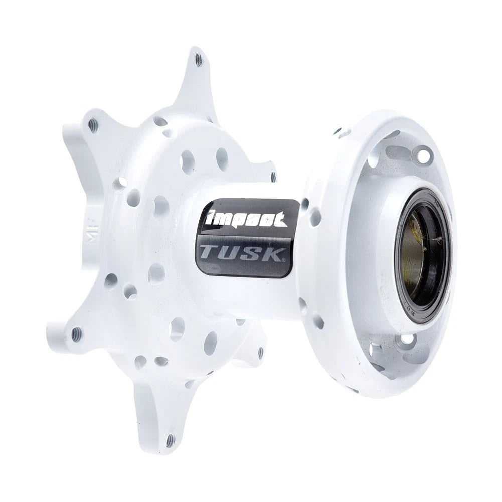 Tusk Impact Motorcycle Hub - Front White For Husqvarna TE 150i Fuel Inj. 2020-23