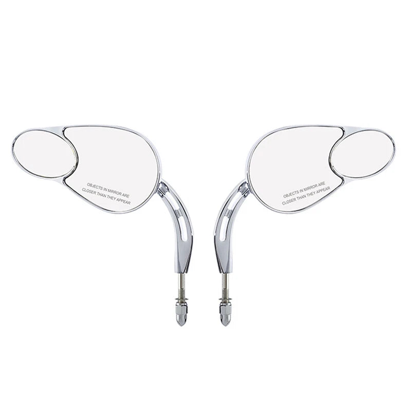 Chrome Rear View Mirrors Fit For Harley Dyna Softail Sportster Road Street Glide