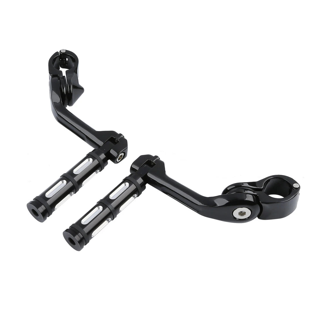 1-1/4'' Highway Footpegs Long Angled Peg Mount Fit For Harley Road Street Glide