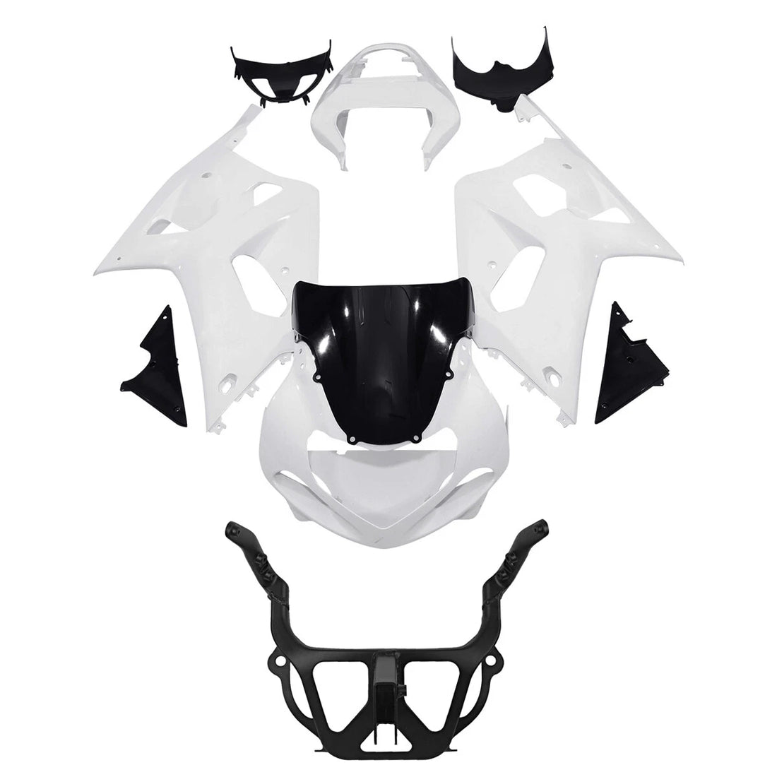 Fairings Bodywork Kit & Stay Bracket Fit For Suzuki GSXR600 GSXR750 2001-2003 02